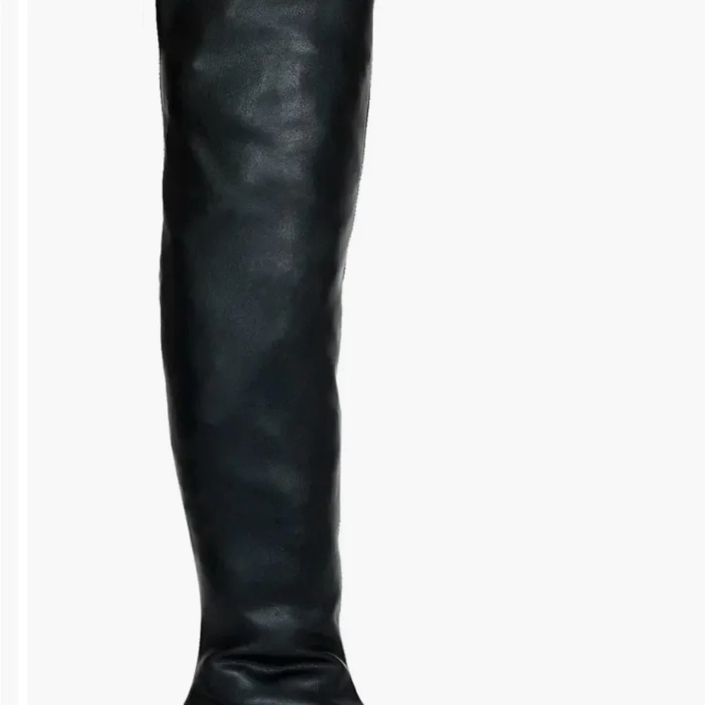 Katy Perry Collections Black Over-the-Knee Micro Heel Boots
